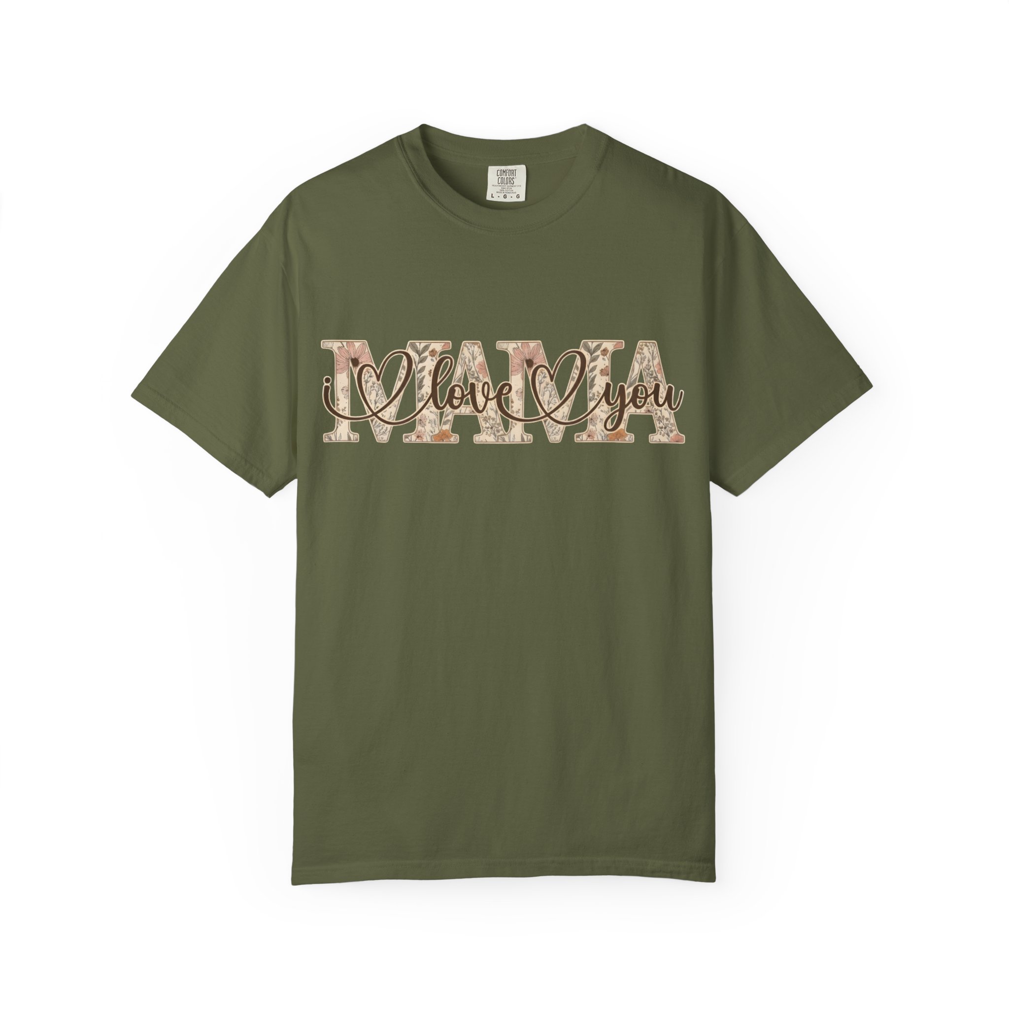 Mama I Love You T-Shirt — Floral Leopard Mom Tee - Image 48