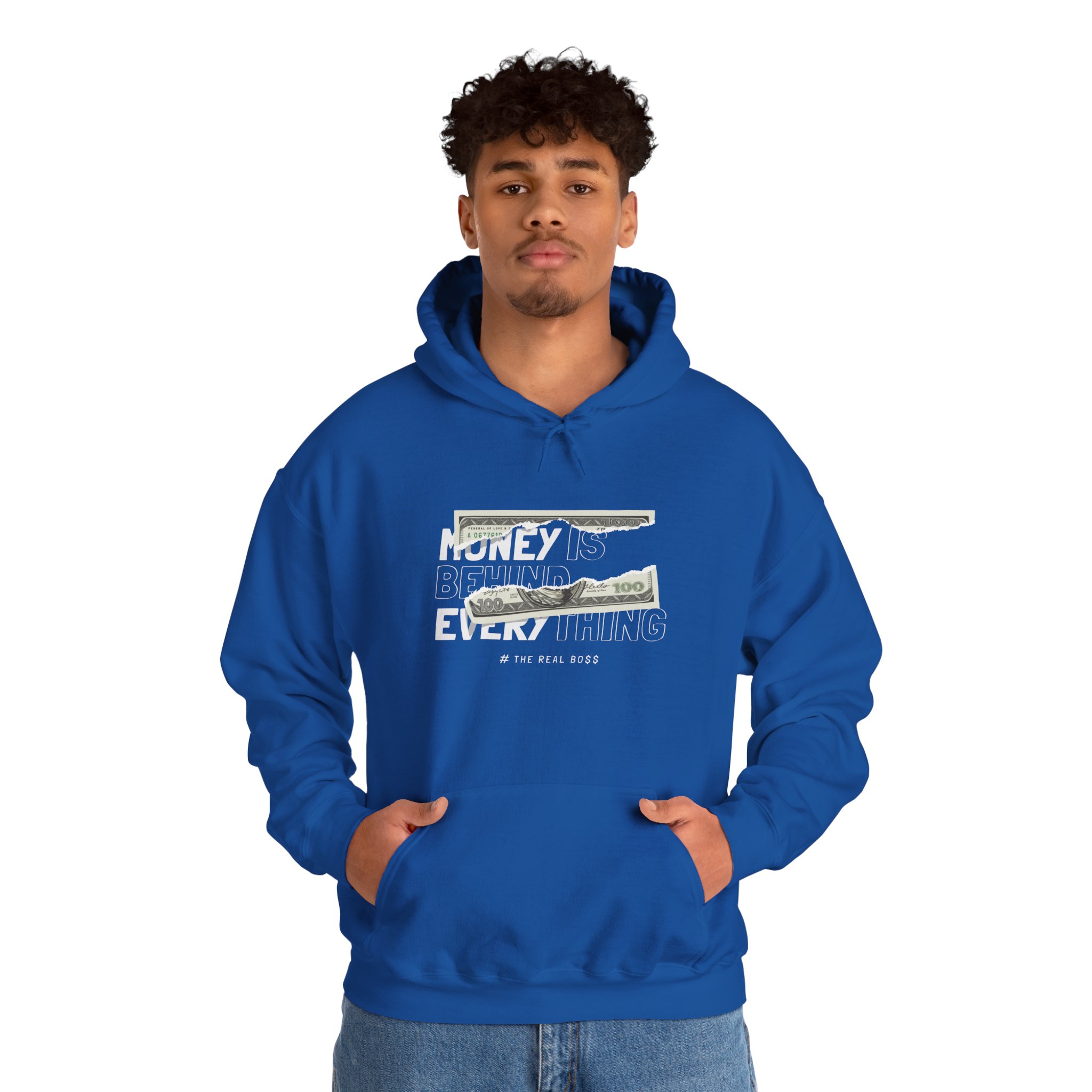 Hoodie - "Money Over Everything" Graphic Pullover - Image 6
