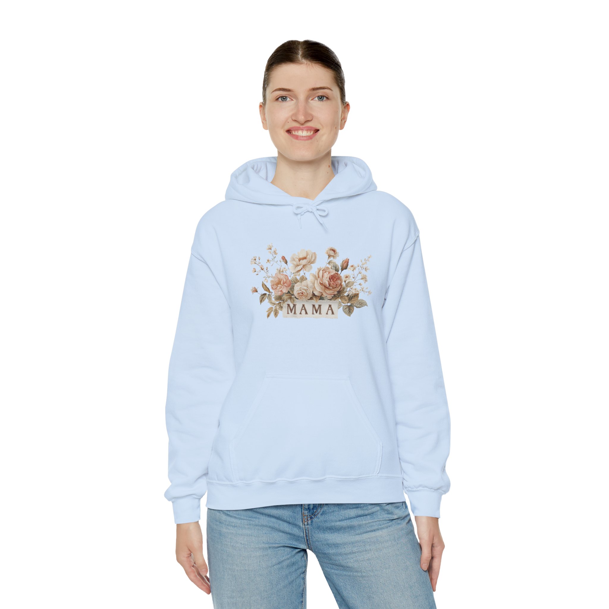 Mama Floral Hoodie – Rustic Rose Mother’s Day Sweatshirt - Image 9