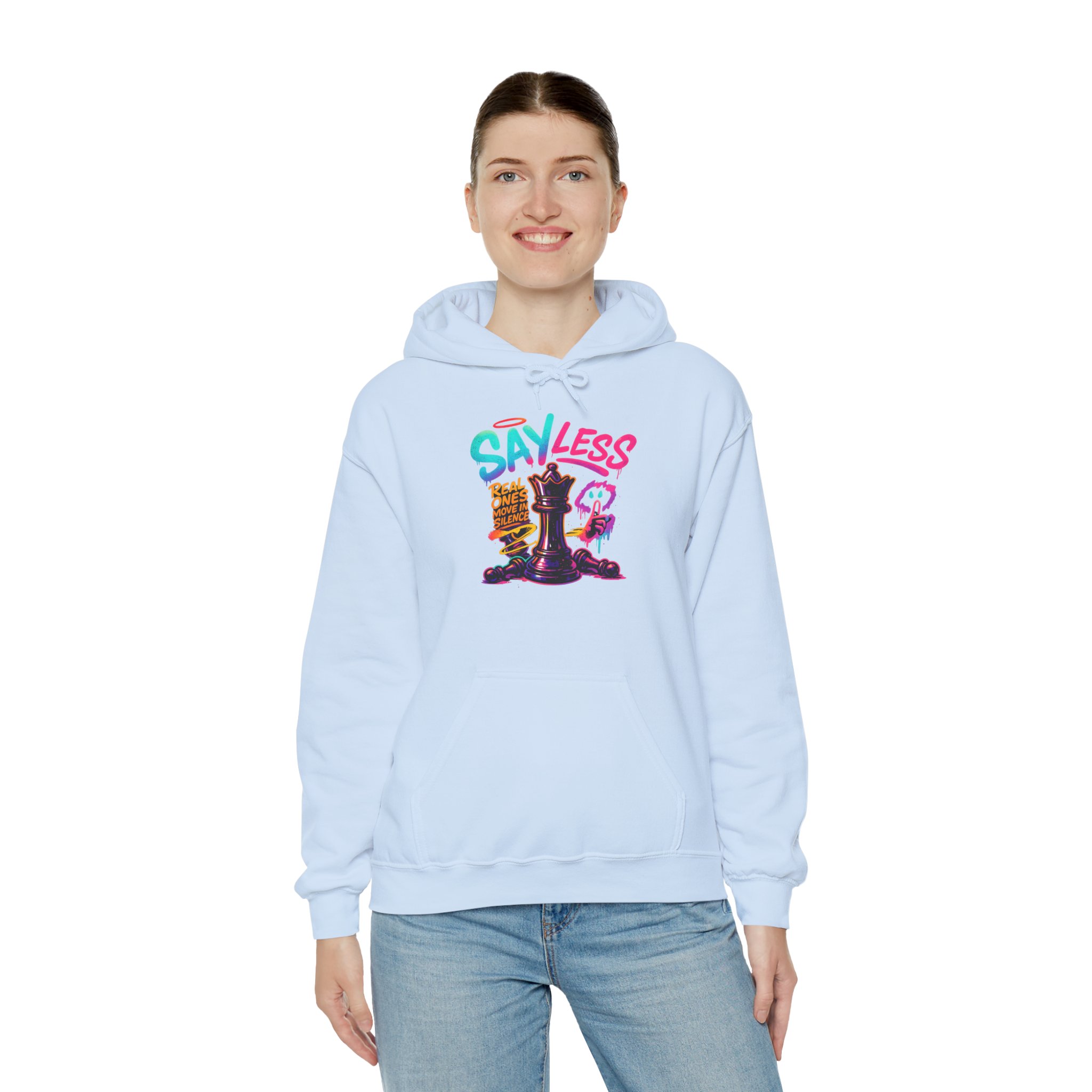 Sayless Chess Hoodie — Playful Chess King Graphic Pullover - Image 10