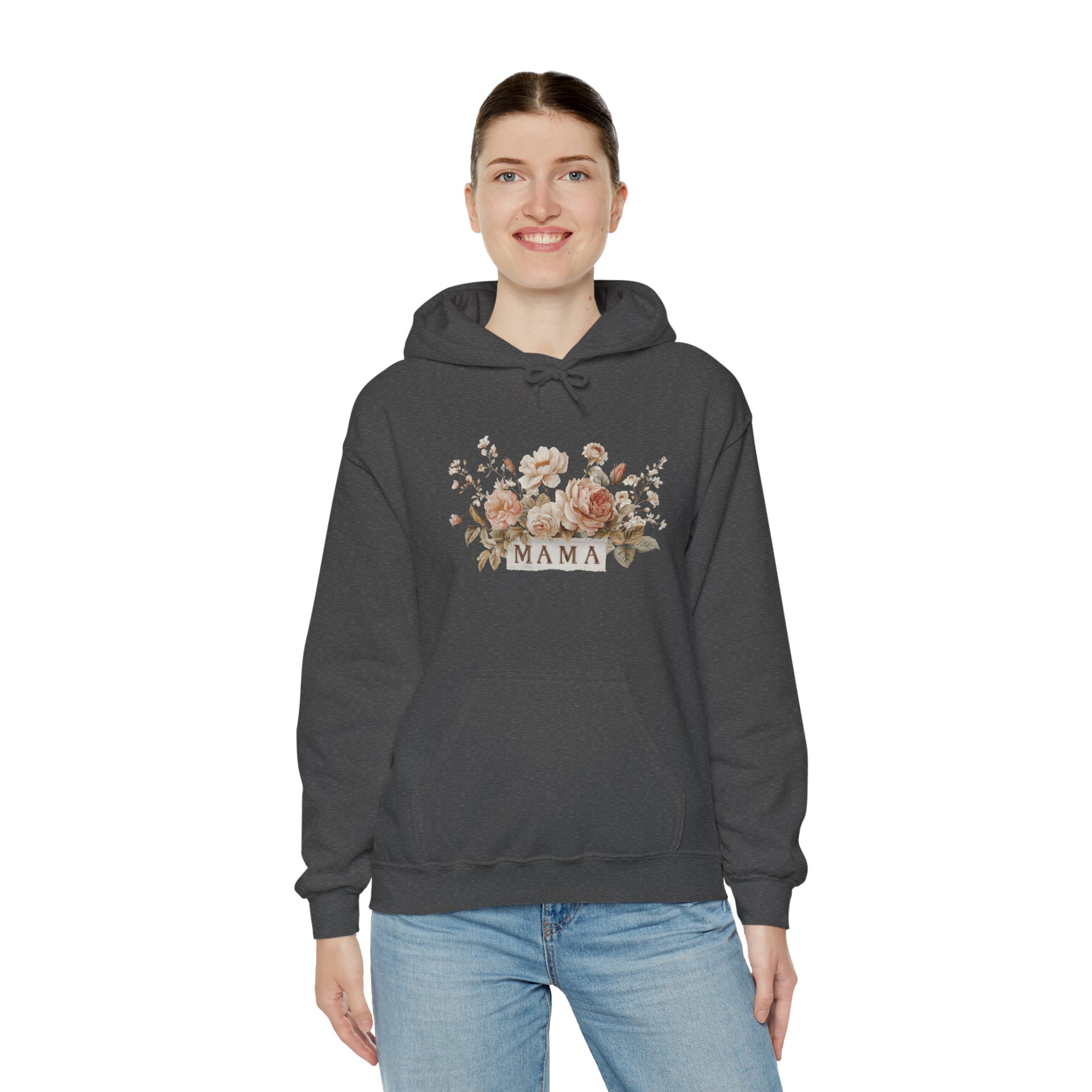 Mama Floral Hoodie – Rustic Rose Mother’s Day Sweatshirt - Image 8