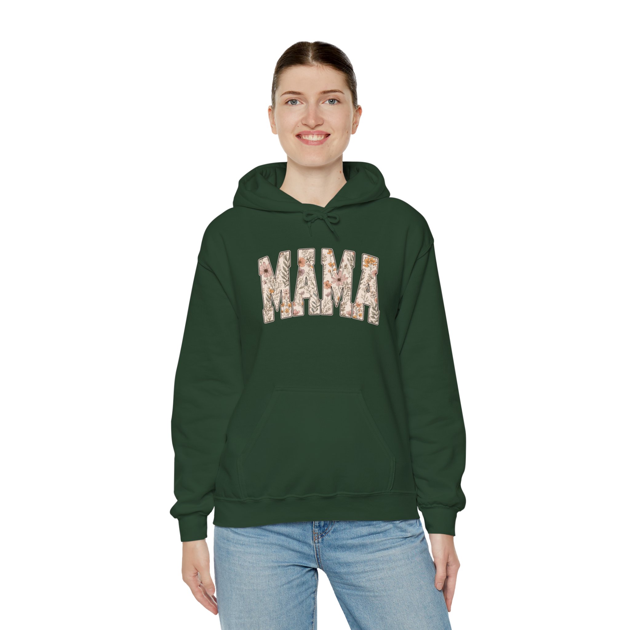 Mama Floral Hoodie — Rustic Camouflage "MAMA" Pullover for Moms - Image 7