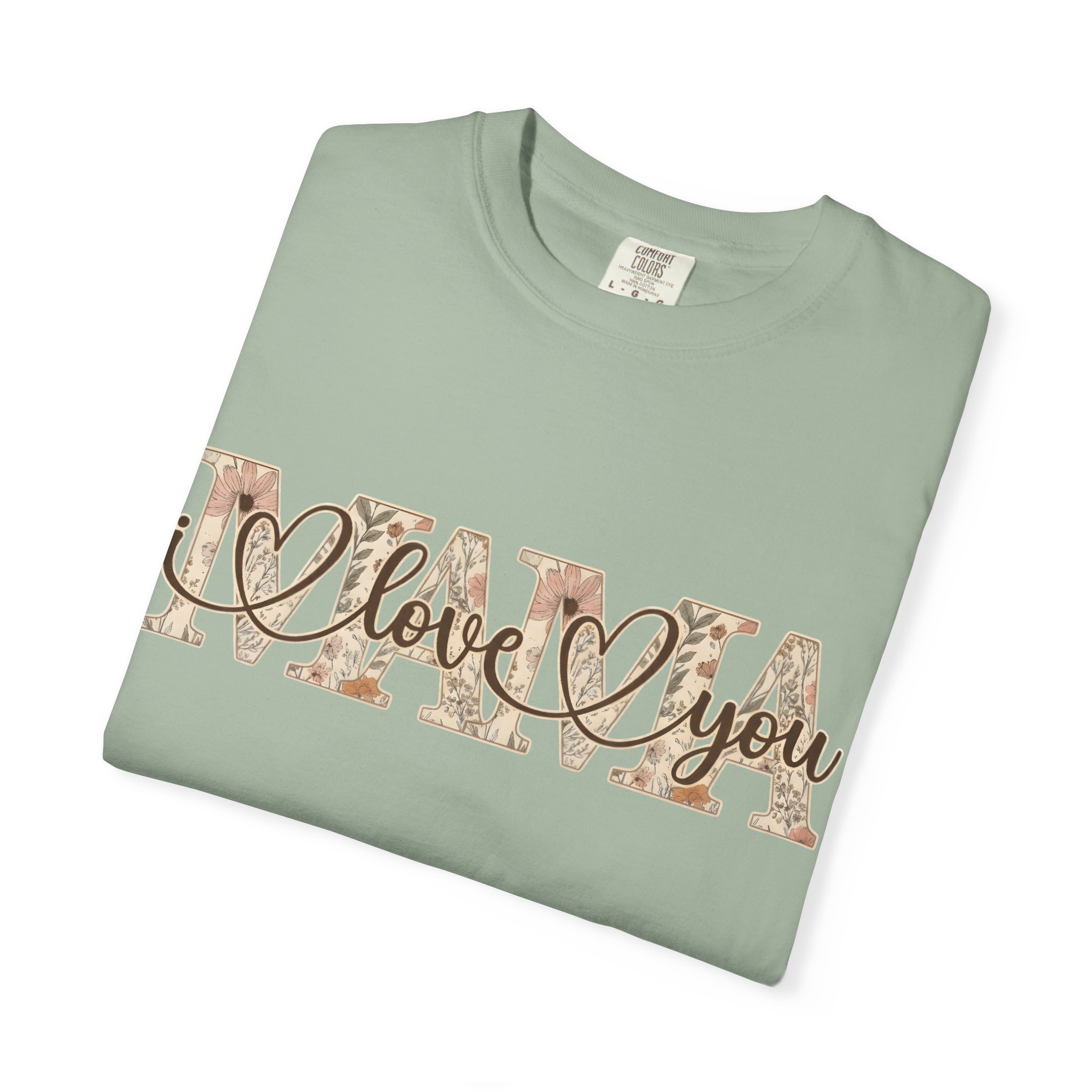 Mama I Love You T-Shirt — Floral Leopard Mom Tee - Image 54