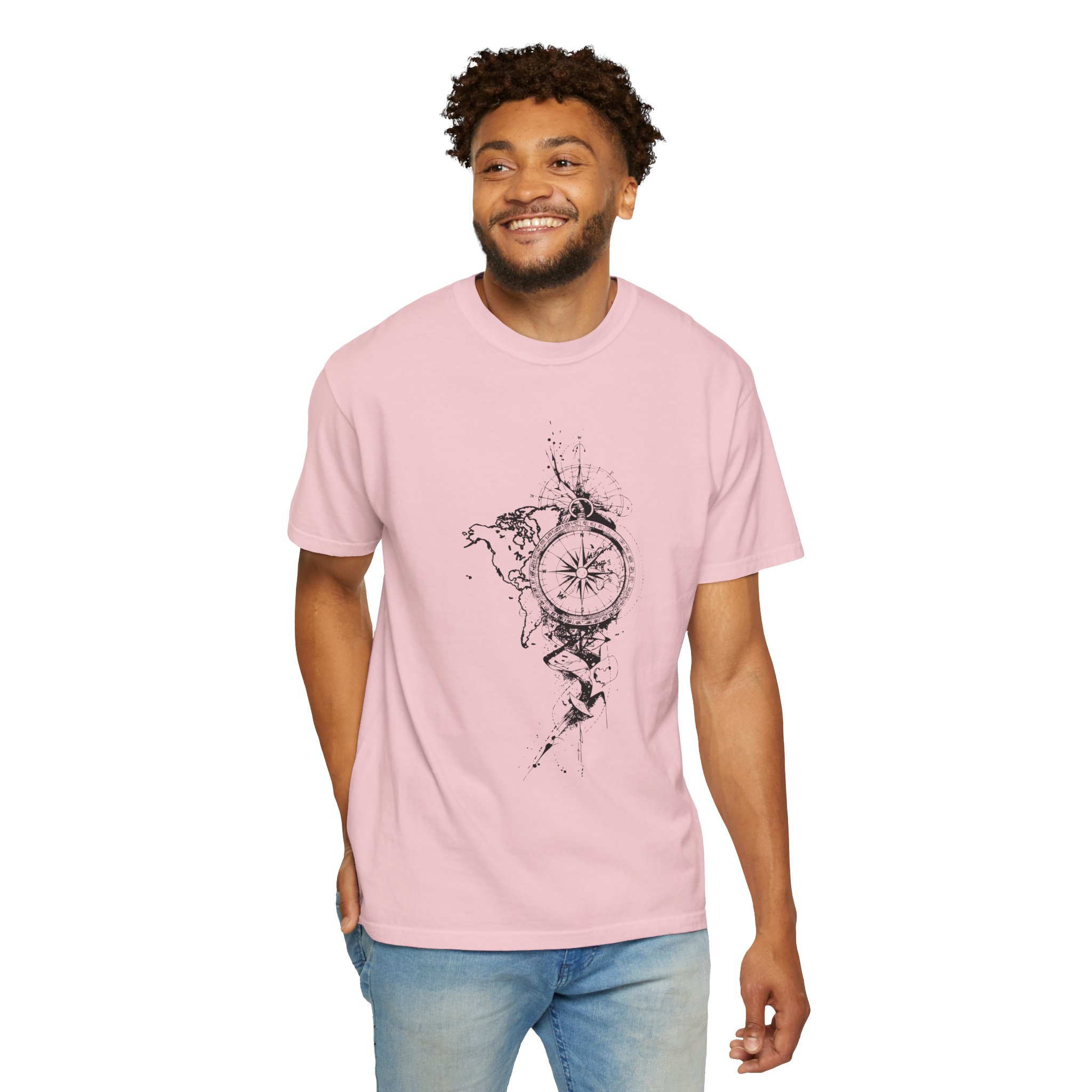 Compass Splash T-Shirt — Nautical Adventure Graphic Tee - Image 11