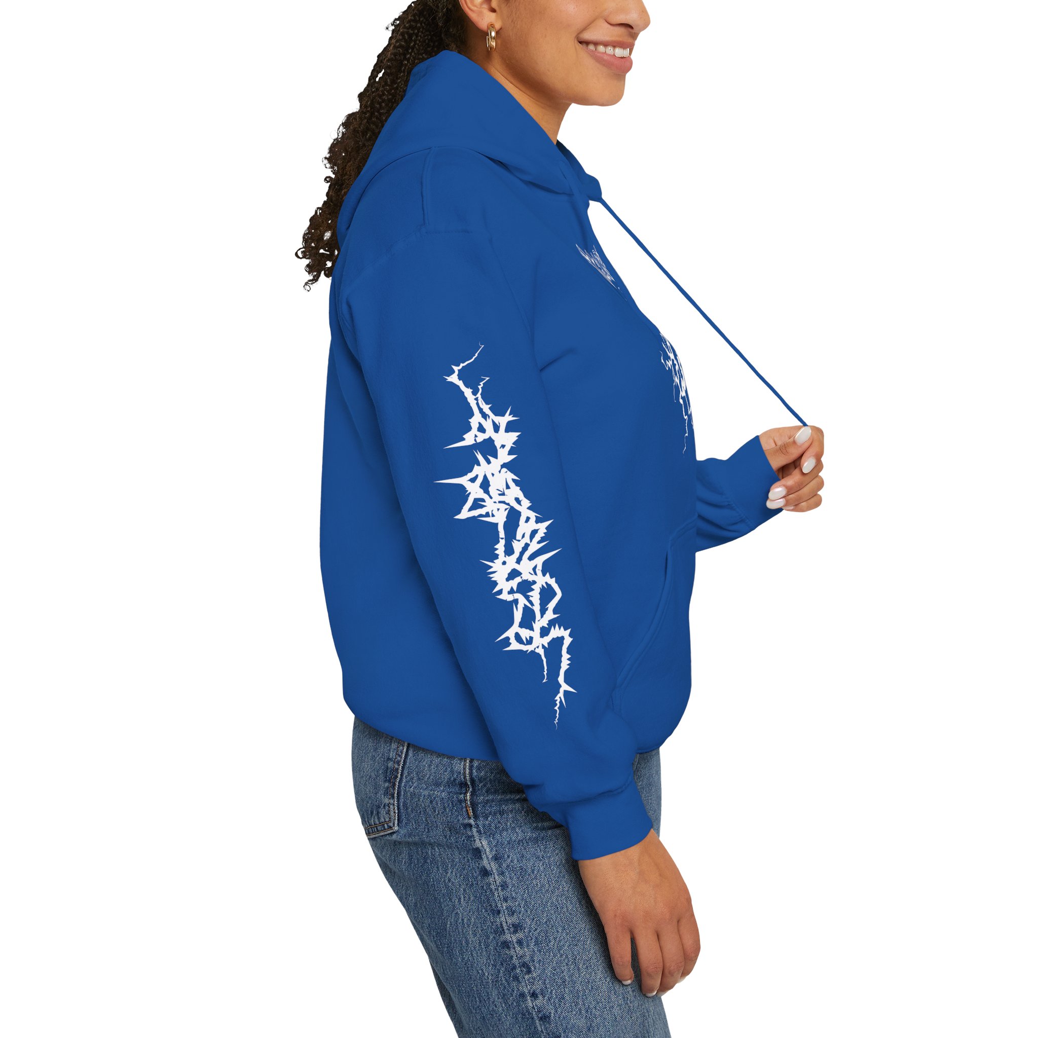 Scary Skull Black Hoodie — Gothic Horror Graphic Pullover - Image 17