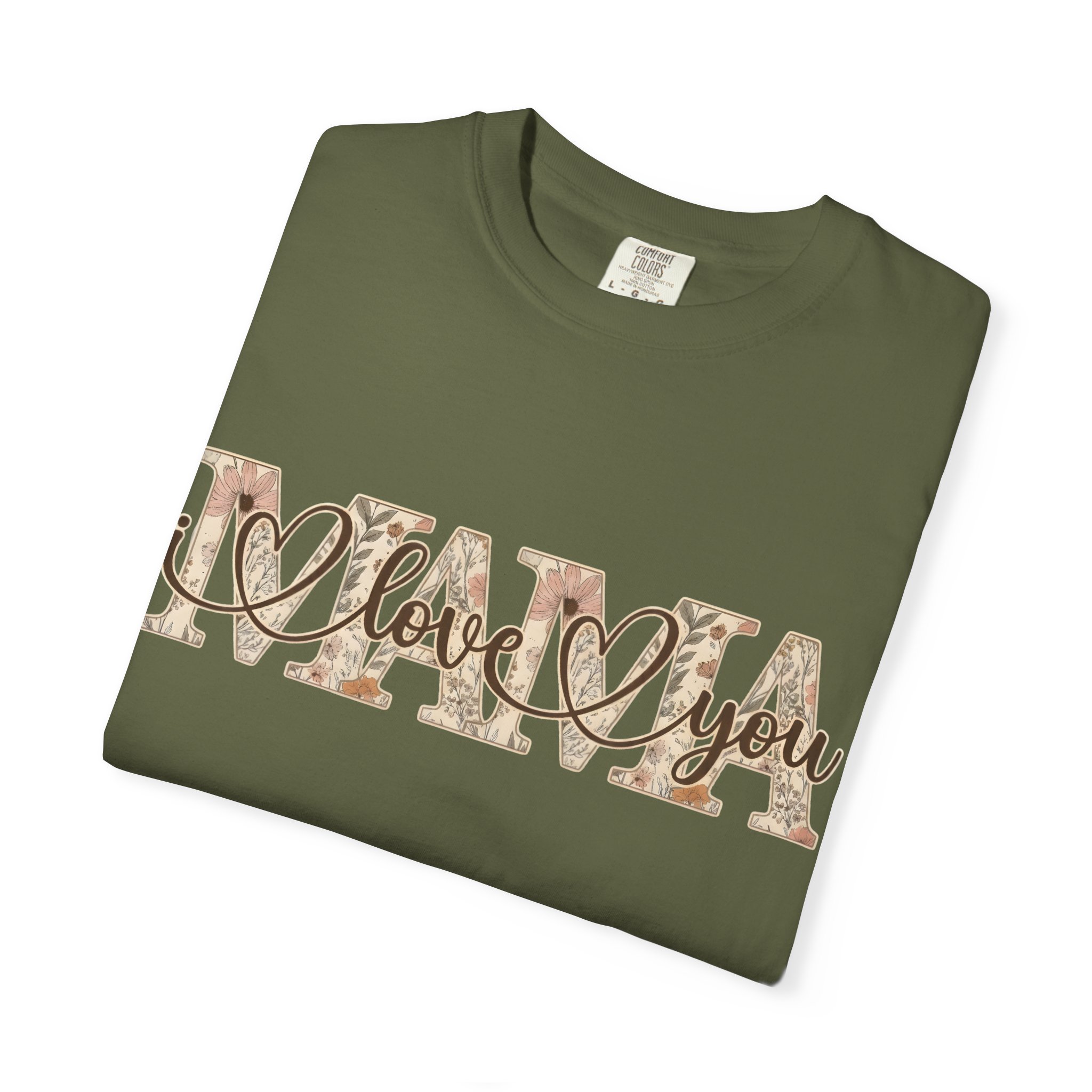 Mama I Love You T-Shirt — Floral Leopard Mom Tee - Image 50