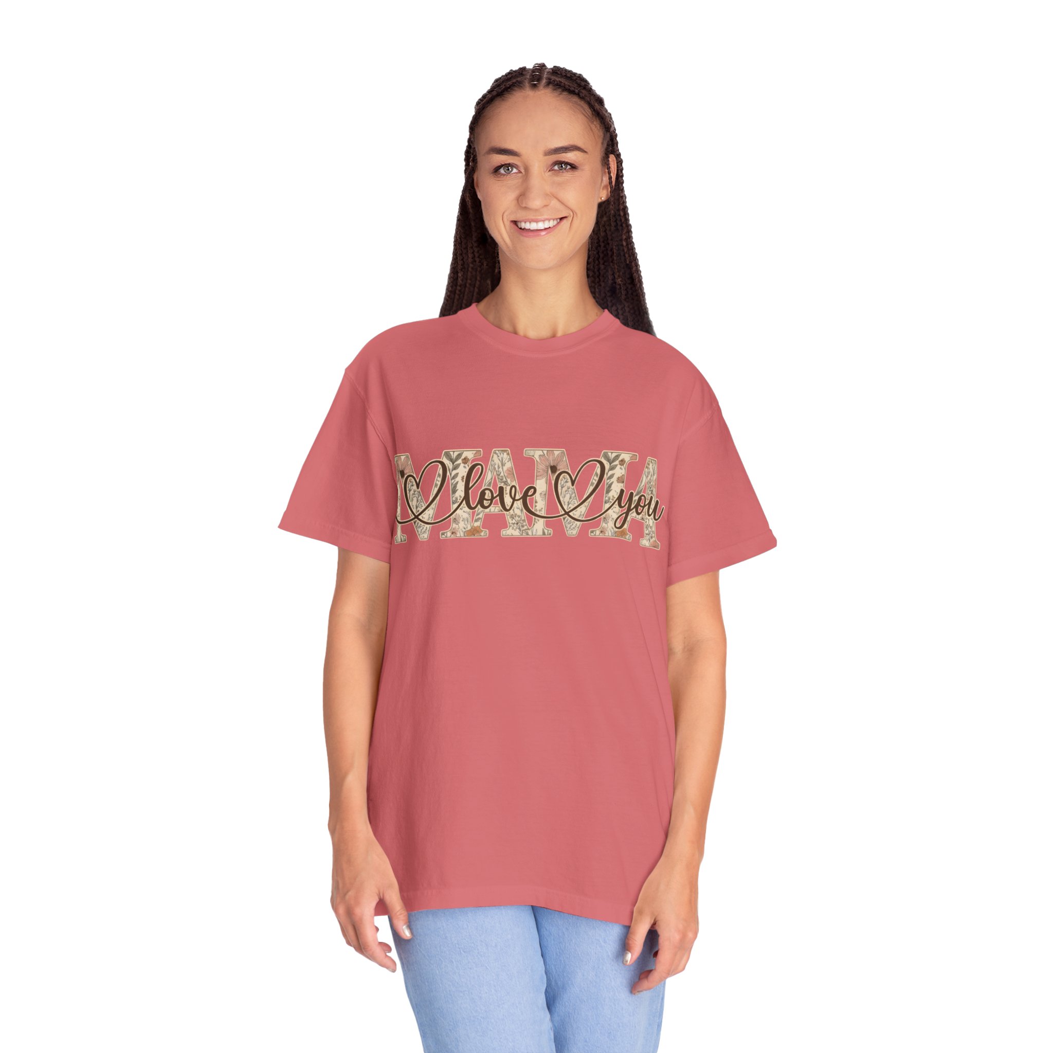 Mama I Love You T-Shirt — Floral Leopard Mom Tee - Image 18