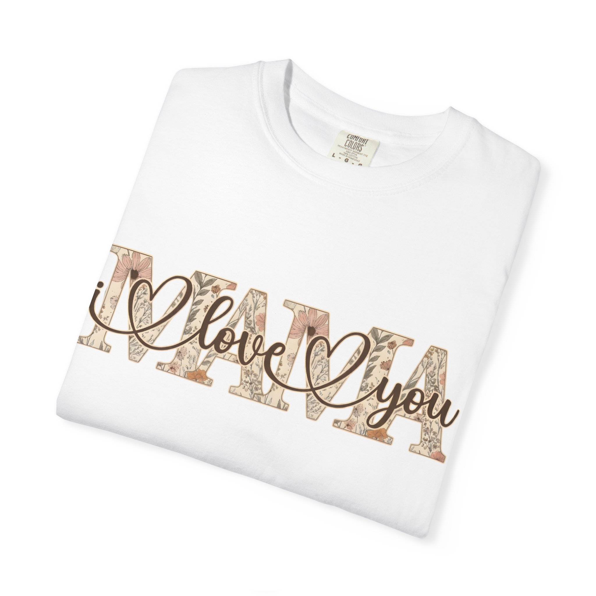 Mama I Love You T-Shirt — Floral Leopard Mom Tee - Image 22