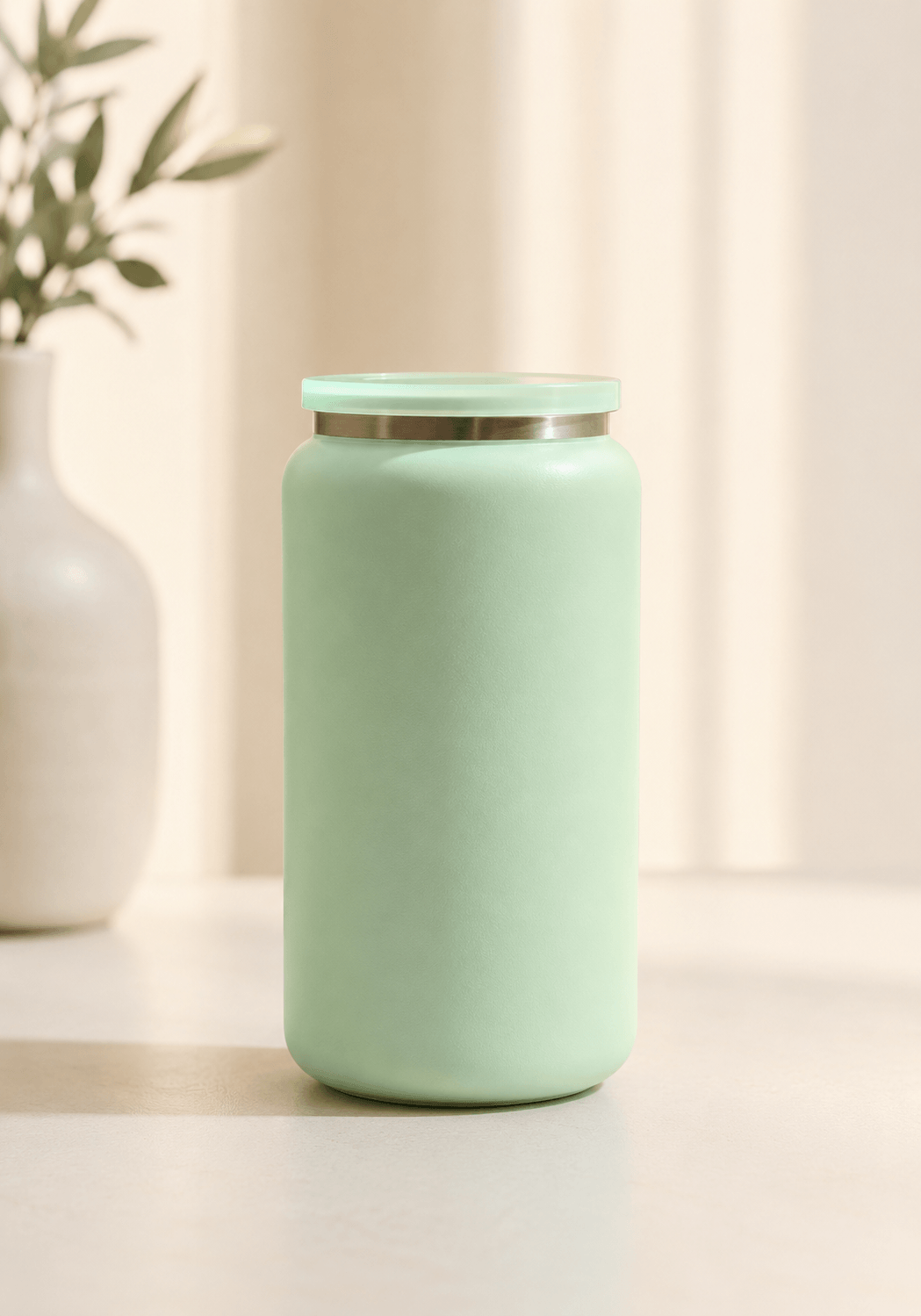 16oz Powder Coated Stainless Steel Can Tumbler with UV DTF Design - Image 2